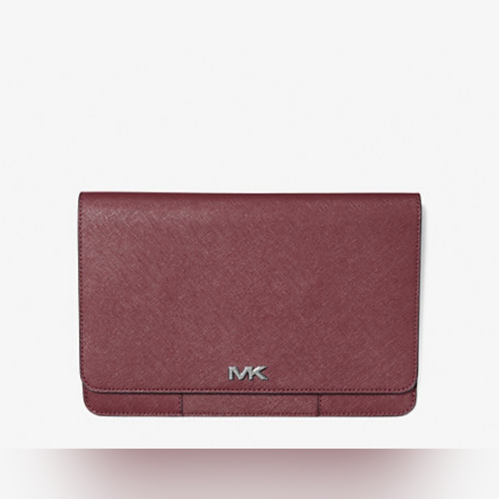 Michael Kors Burgundy Oxblood Passport Wallet